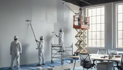Commercial painting contractors applying durable coatings in Knoxville, TN