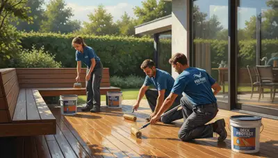 Professional deck sealing service in Knoxville, TN for weather protection and lasting wood care