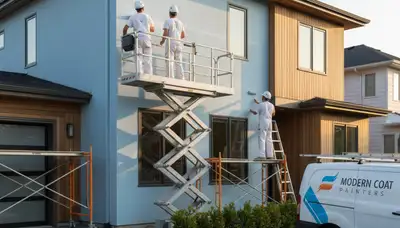 Knoxville, TN exterior house painting by professional painters protecting a home from weather and sun