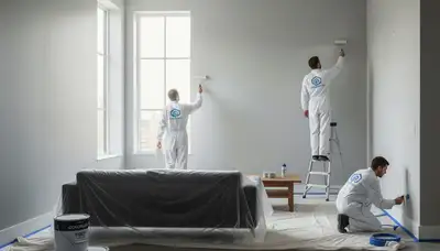 Knoxville interior house painting by Paint Pros for smooth, durable room finishes