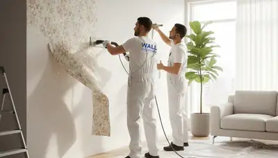 Knoxville, TN wallpaper removal service for careful, mess-conscious wall prep by painting pros